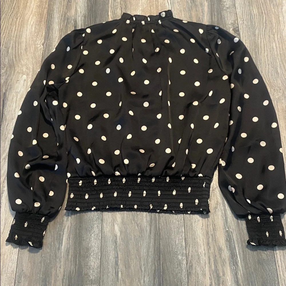 Haver Black and White Polka Dot Blouse - Picture 5 of 7